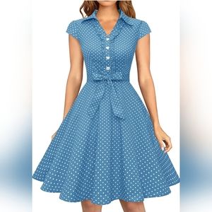 Retro 1950s Swing Dress